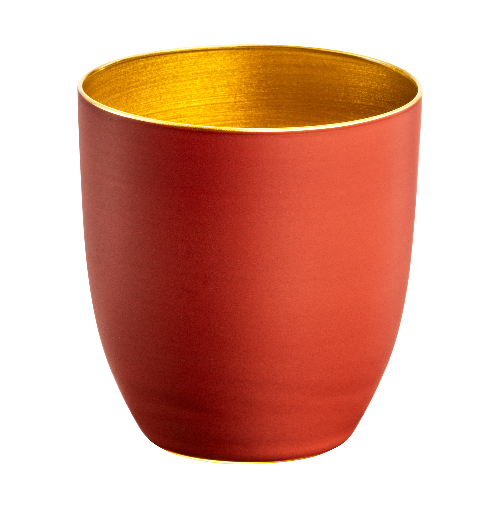 Espresso-/ Mokkaglas coralle/gold COSMO COLLECT