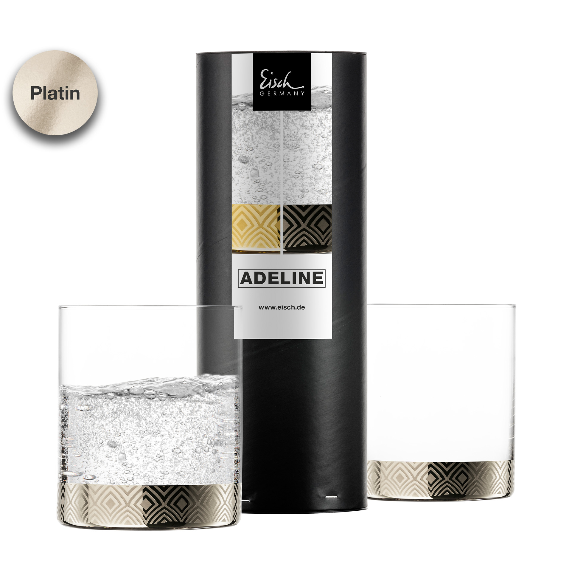 2er Set Becher platin ADELINE