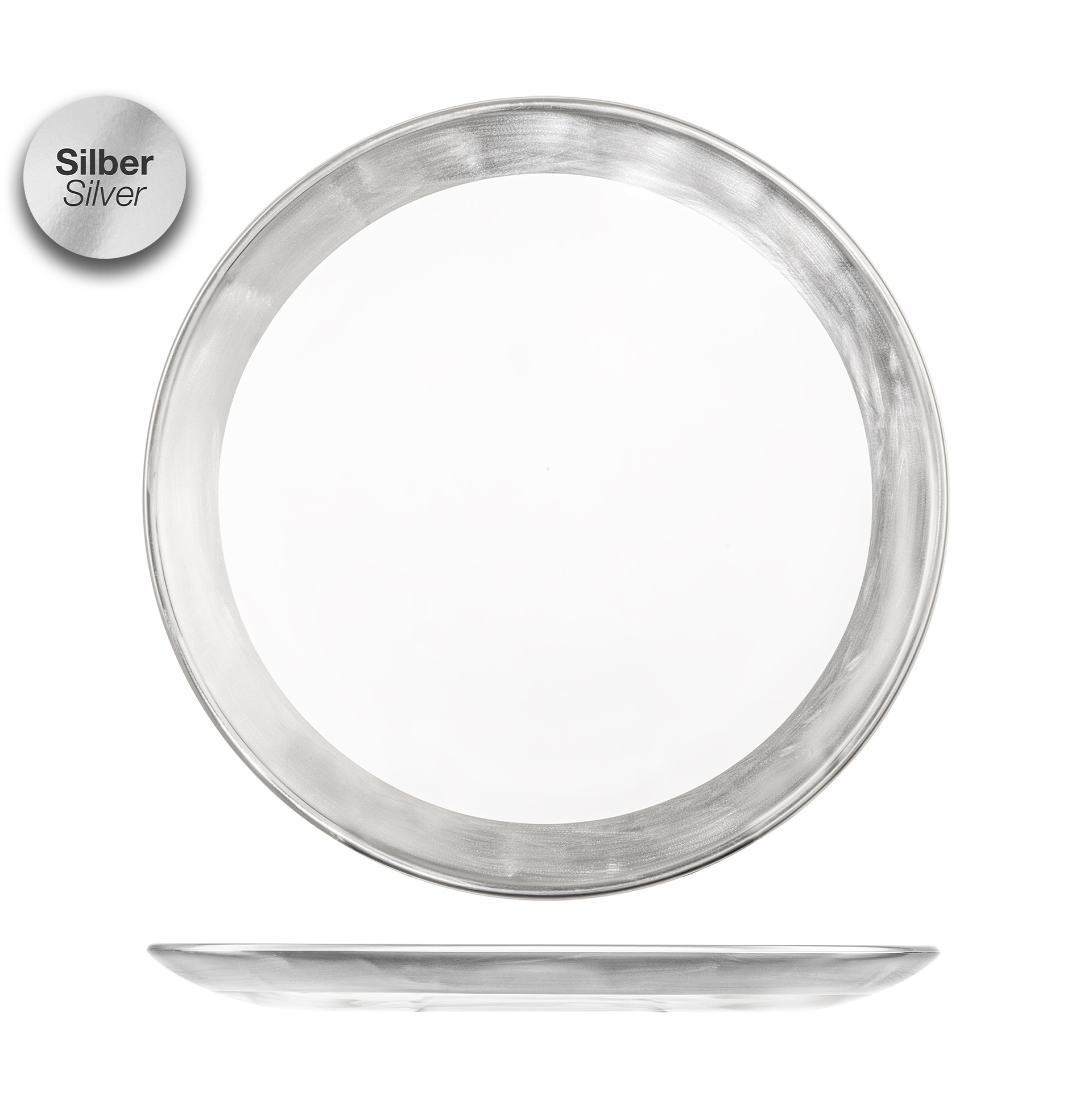 Teller silber Ø 210 mm PURO