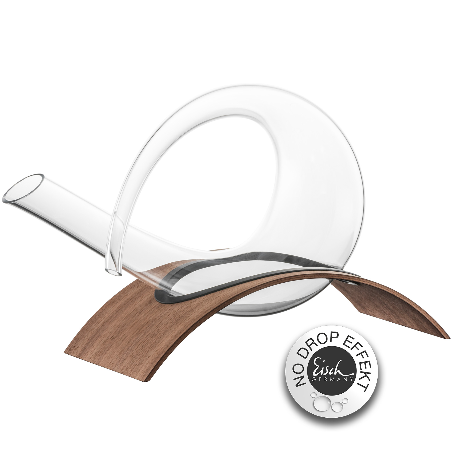 Decanter No Drop Effect on wooden base 0,75l WOOD EDITION