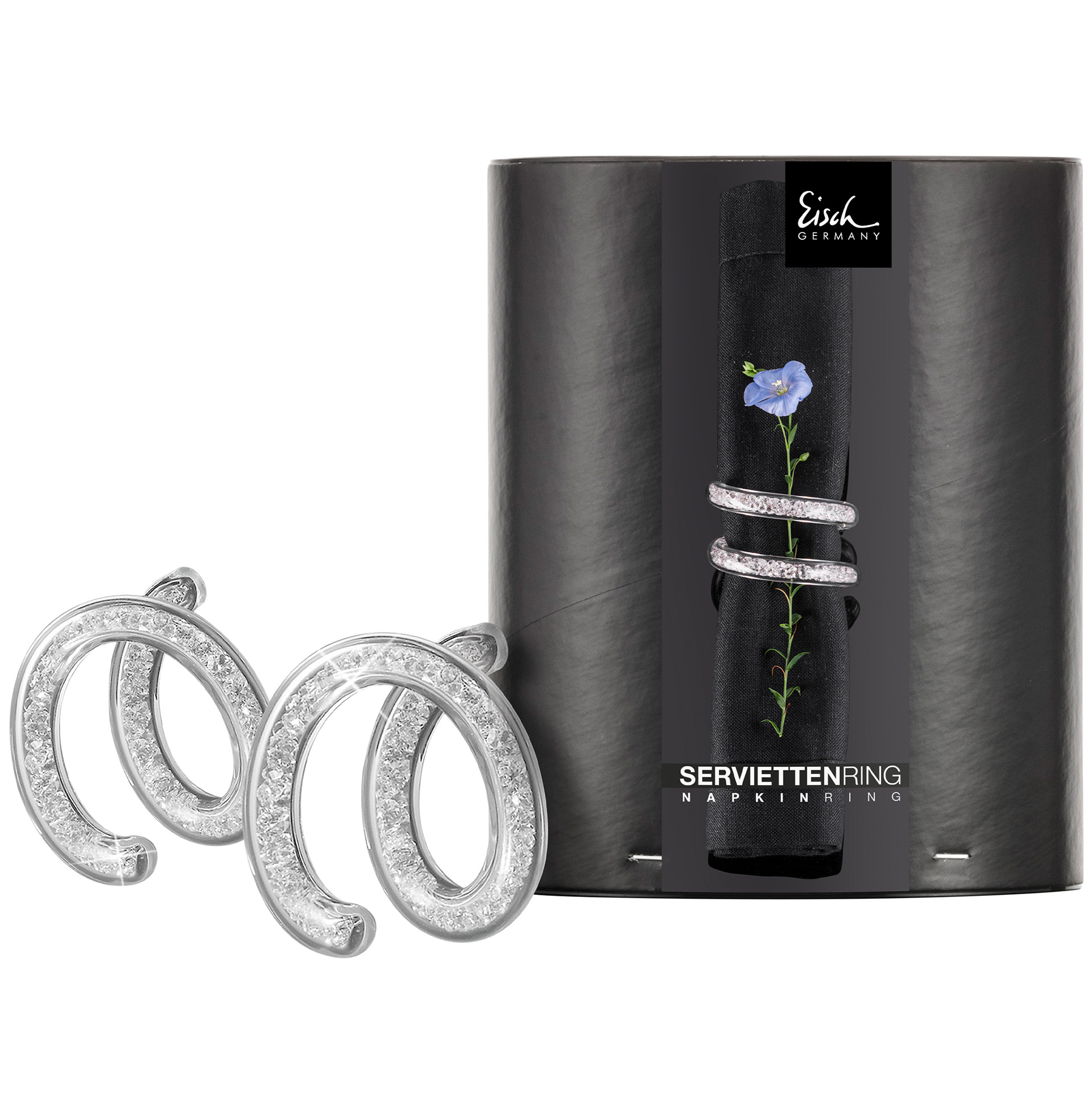 Set of 2 napkin rings 10 CARAT