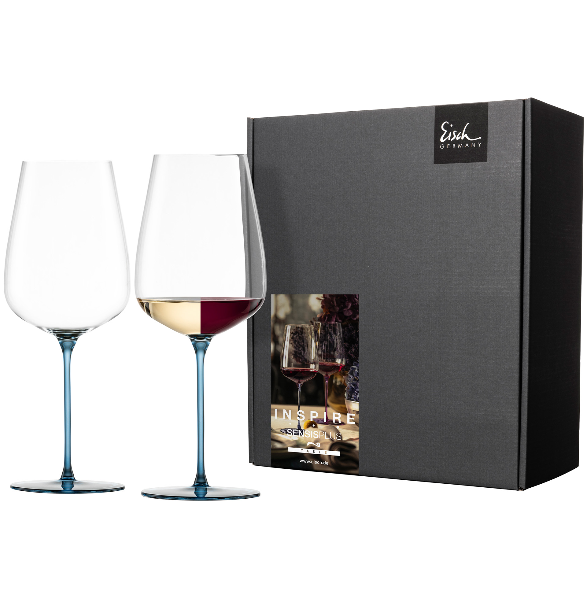 2er Set Allround Weingläser kraftvoll & reichhaltig blau INSPIRE SENSISPLUS
