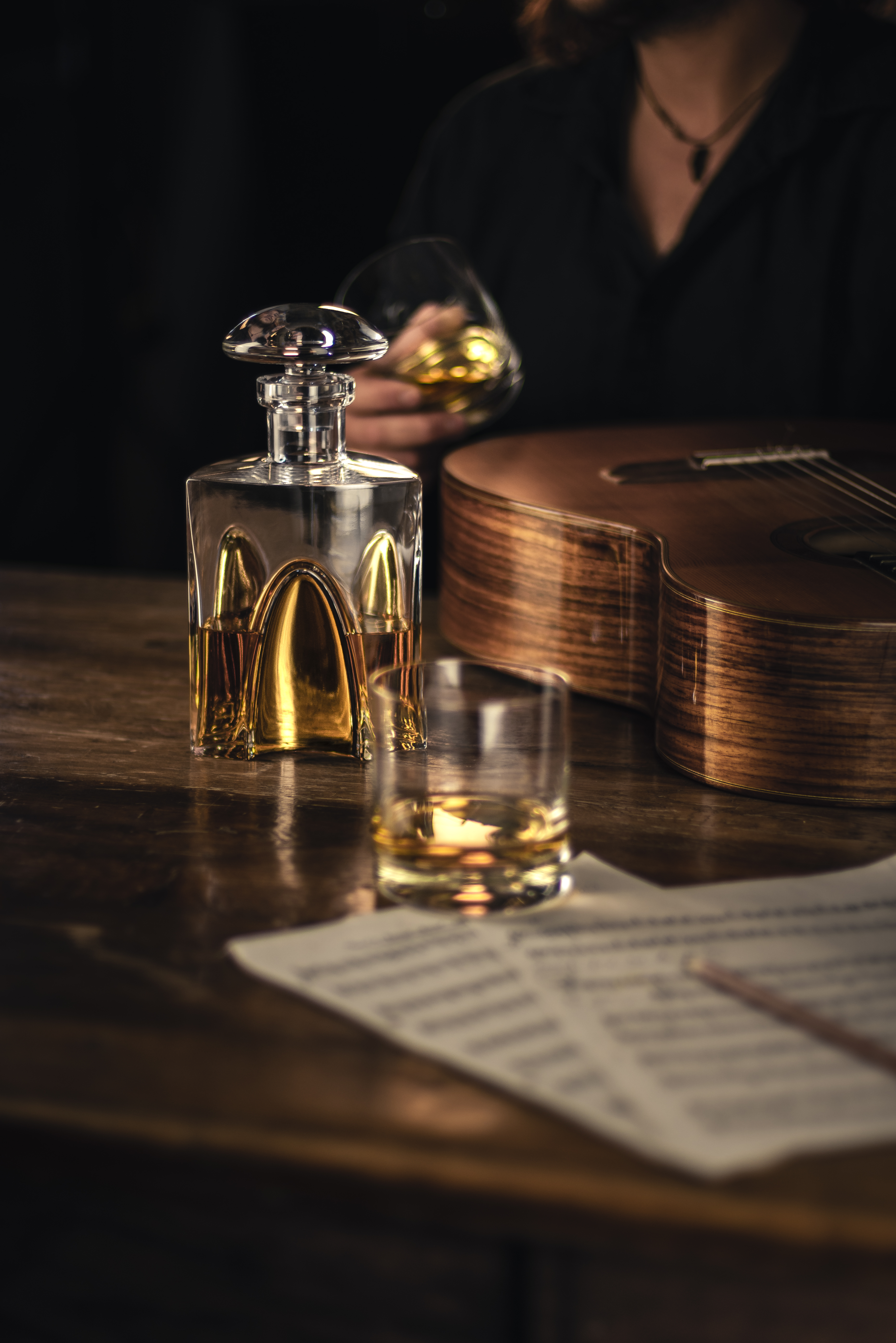 Whisky carafe gold No Drop Effect 0,75l GENTLEMAN