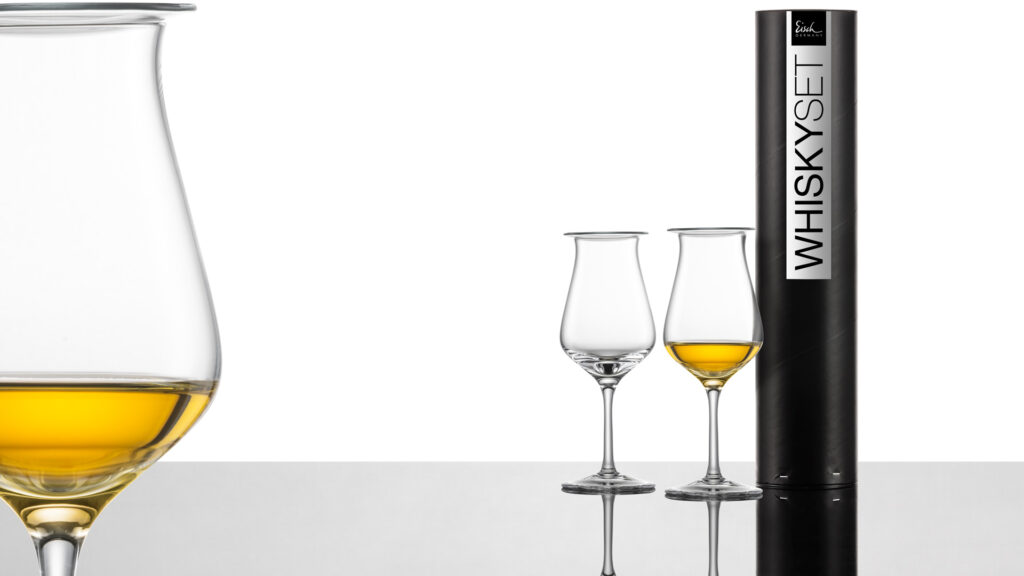 Verkosten Sie Malt Whisky aus dem Eisch Germany Jeunesse Glas mit Aroma Deckel